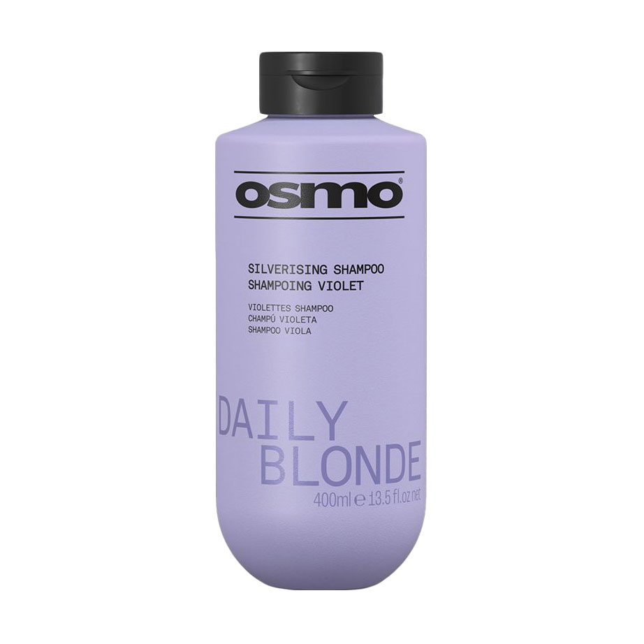 Шампунь Osmo Daily Blonde Silverising Shampoo проти жовтизни пофарбованого, світлого та натурального волосся, 400 мл